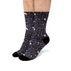 Serpents And Sparkles Pattern Fit Crew Socks CARTIO0711