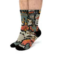Unnatural Whiskers Fit Crew Socks CARTIO0744