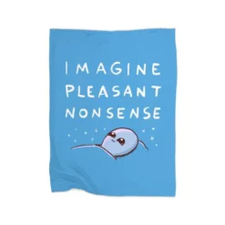 Strange Planet Special Product: Imagine Pleasant Nonsense Premium Fleece Blanket CARTIO0911