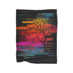 Sunset Fusion (Lone Tree Version) Premium Fleece Blanket CARTIO0916