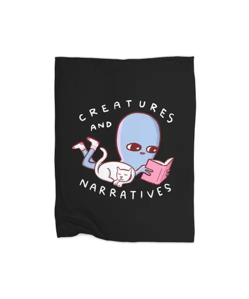 Strange Planet Special Product: Creatures And Narratives Premium Fleece Blanket CARTIO0930