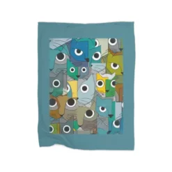 Cubicats Remix Premium Fleece Blanket CARTIO0936