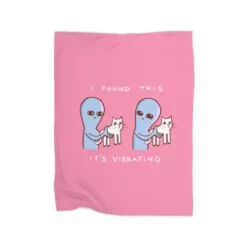 Strange Planet Special Product: I Found This It's Vibrating Premium Fleece Blanket CARTIO0938