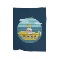 Yellow Submarine Premium Fleece Blanket CARTIO0947