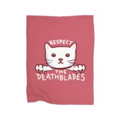 Strange Planet Special Product: Respect The Death Blades (Red) Premium Fleece Blanket CARTIO0957