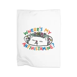 Where's My Antihistamine Cat Premium Fleece Blanket CARTIO0967