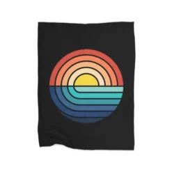 Sunset And Waves Premium Fleece Blanket CARTIO0973