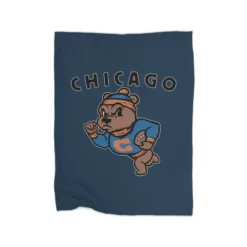 Vintage Chicago Bears Mascot Premium Fleece Blanket CARTIO0980