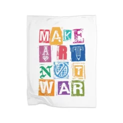 Make Art, Not War Premium Fleece Blanket CARTIO0999