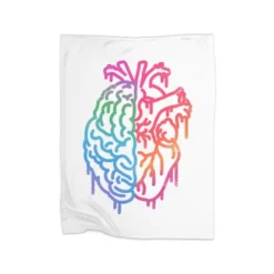 Mind Or Feelings Premium Fleece Blanket CARTIO1005