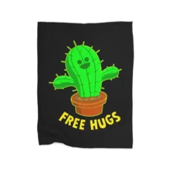Cactus Free Hugs Premium Fleece Blanket CARTIO1018