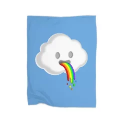 Happy Rainbow Premium Fleece Blanket CARTIO1024
