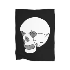 Small Kitten Under Love Lock Premium Fleece Blanket CARTIO1030