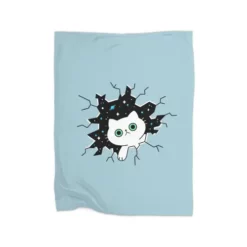 Cat Breaks The Universe Premium Fleece Blanket CARTIO1033