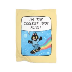 Coolest Idiot Premium Fleece Blanket CARTIO1036