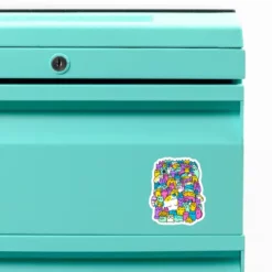 Doodletown Kitties - Neon Custom Shape Magnet CARTIO1117