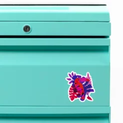 Magenta Tropical Vibes Custom Shape Magnet CARTIO1144