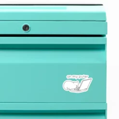 On My Puter Custom Shape Magnet CARTIO1145