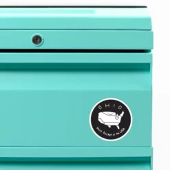 Ohio White Text Custom Shape Magnet CARTIO1149