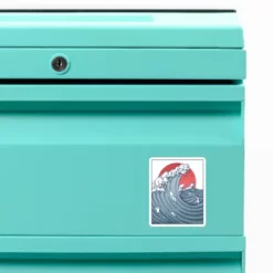 Ocean Cat Waves Custom Shape Magnet CARTIO1167